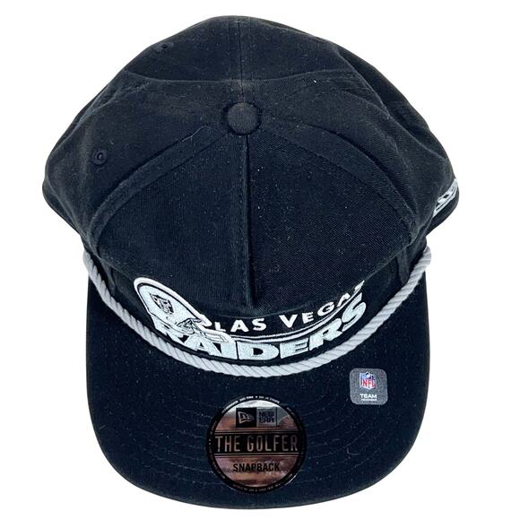Las Vegas Raiders New Era 9Fifty The Golfer Style Snap Back Adjustable Hat New - Picture 3 of 6